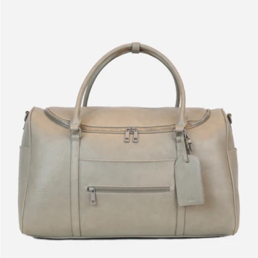 Fawn Design Weekender Beige Leather Bag